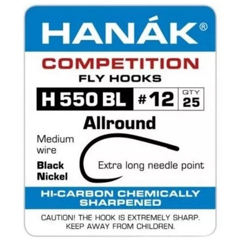 Nature's Spirit Hanak H-550-BL All Around Long Hooks & Shanks 1 Nature's Spirit Hanak H-550-BL All Around Long Hooks & Shanks