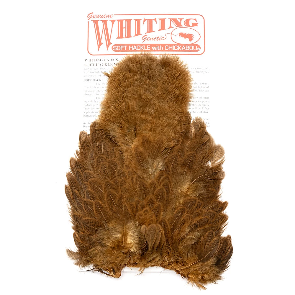 Nature's Spirit Whiting Brahma Hen Saddles With Chickabou Feathers & Hackle 2 Nature's Spirit Whiting Brahma Hen Saddles With Chickabou Feathers & Hackle