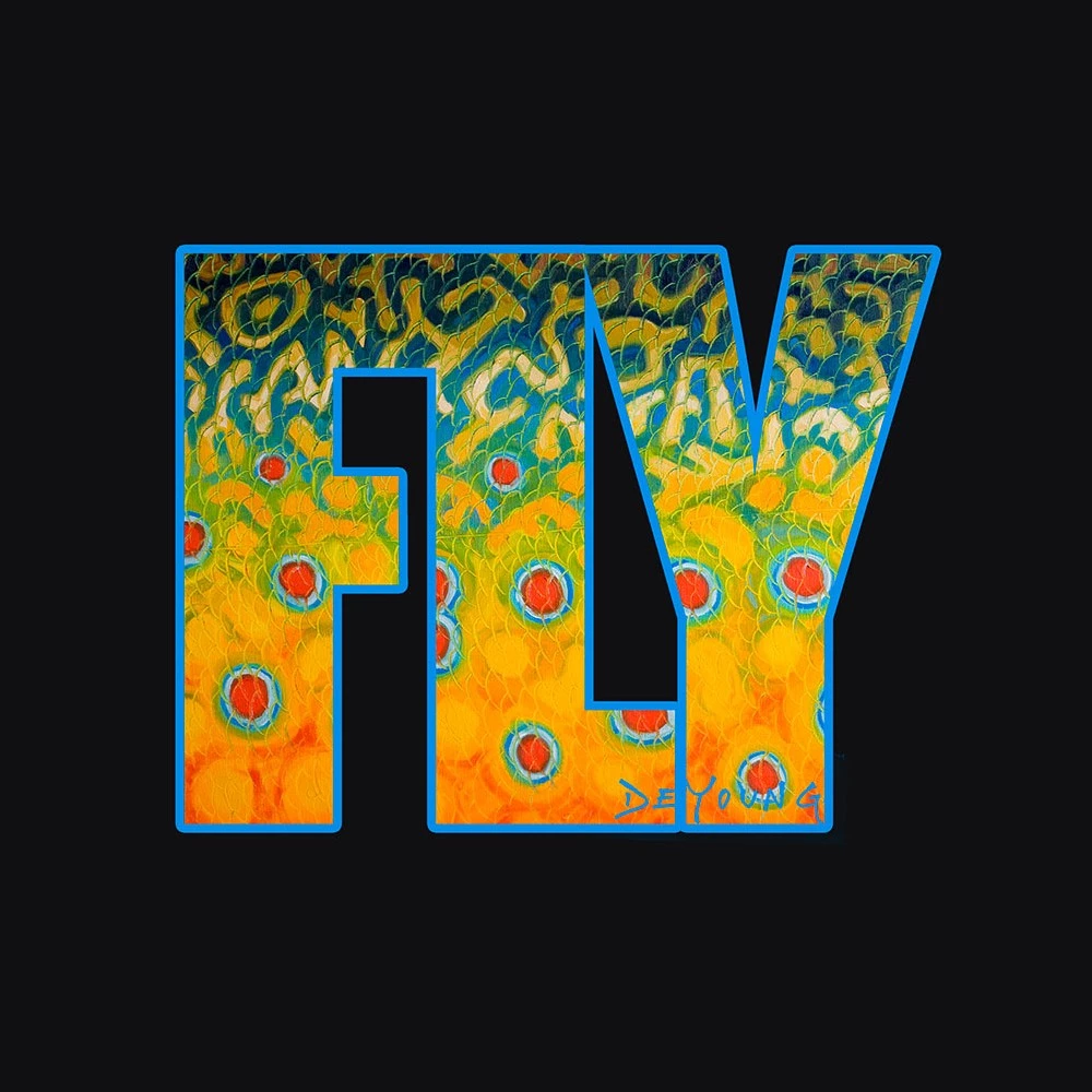 DeYoung Studio DeYoung Brookie Fly Decal 1 DeYoung Studio DeYoung Brookie Fly Decal