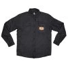 ATS Printing Northern Angler Quilted Flannel Shirt Charcoal Shirts & Sweatshirts
