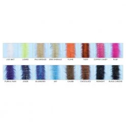 Hareline Dubbin Senyo Chromatic Brush 3.0 Inch Chenille, Braid & Body Materials