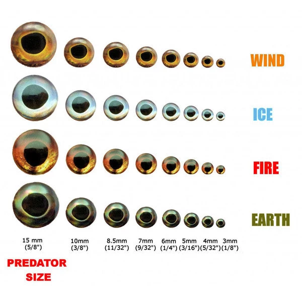 Hareline Dubbin Fish Skull Living Eyes Beads, Cones & Eyes 4 Hareline Dubbin Fish Skull Living Eyes Beads, Cones & Eyes