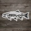Rep Your Water Grizzly Trout Sticker Gifts & Accessories