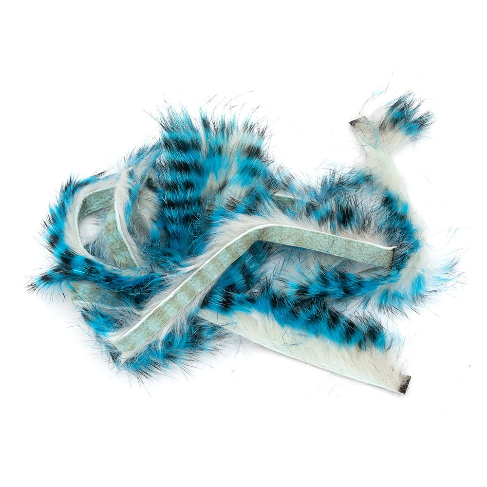 Hareline Dubbin Fur & Hair Magnum Tiger Barred Rabbit Strips 1 Hareline Dubbin Fur & Hair Magnum Tiger Barred Rabbit Strips