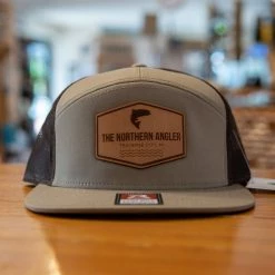ATS Printing Northern Angler Patch Flat Bill Snapback Headwear