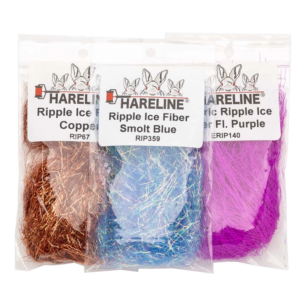 Hareline Dubbin Chenille, Braid & Body Materials Electric Ripple Ice Fiber 1 Hareline Dubbin Chenille, Braid & Body Materials Electric Ripple Ice Fiber
