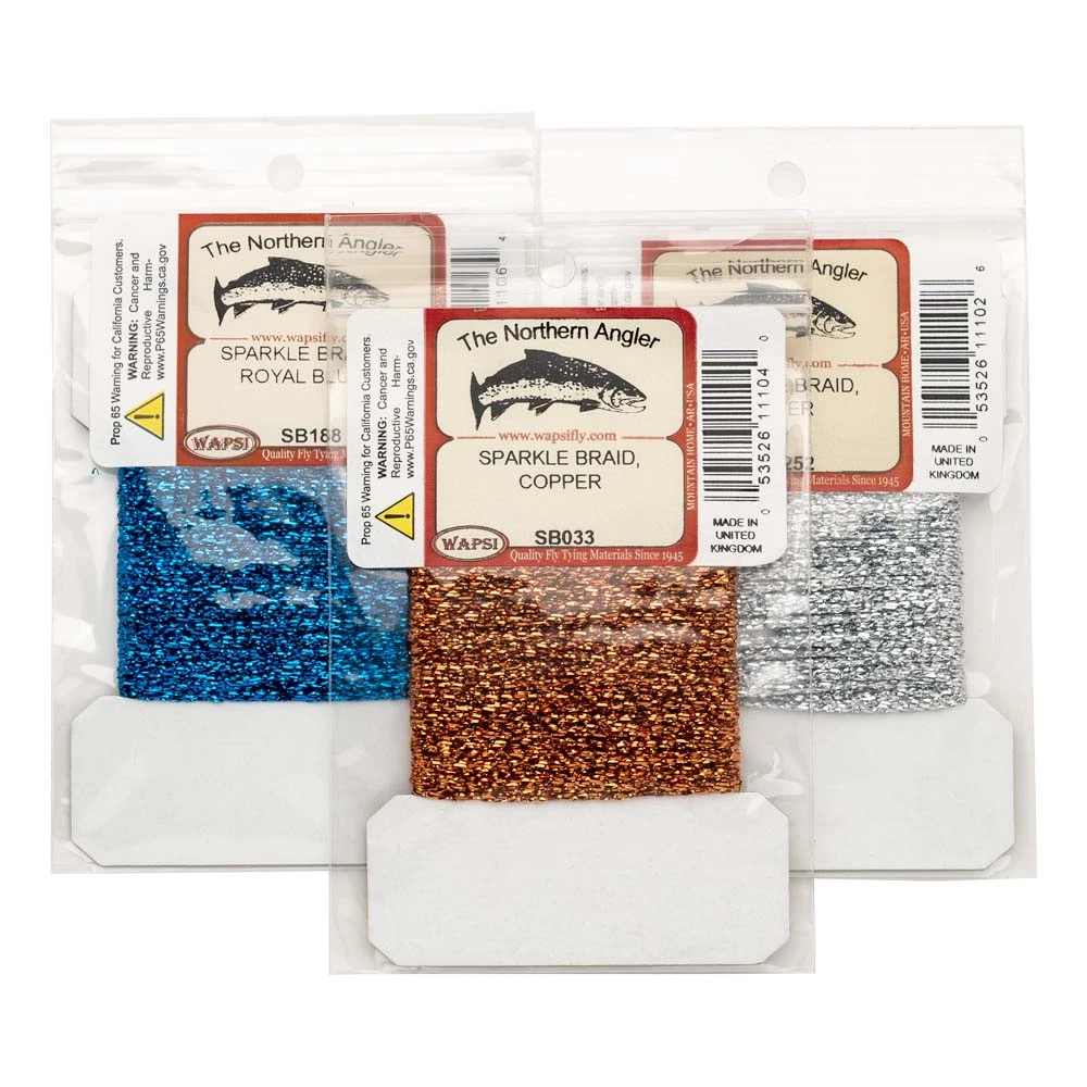 Wapsi Fly Sparkle Braid Chenille, Braid & Body Materials 1 Wapsi Fly Sparkle Braid Chenille, Braid & Body Materials