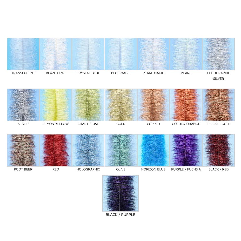 Hareline Dubbin EP Sparkle Brush Chenille, Braid & Body Materials 2 Hareline Dubbin EP Sparkle Brush Chenille, Braid & Body Materials