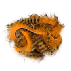 Hareline Dubbin Fur & Hair Tiger Barred Rabbit Strips