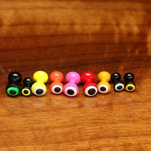Hareline Dubbin Double Pupil Lead Eyes Beads, Cones & Eyes 1 Hareline Dubbin Double Pupil Lead Eyes Beads, Cones & Eyes