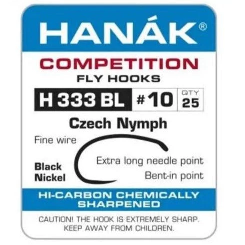 Nature's Spirit Hooks & Shanks Hanak H-333-BL Czech Nymph 1 Nature's Spirit Hooks & Shanks Hanak H-333-BL Czech Nymph