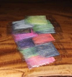 Hareline Dubbin Chenille, Braid & Body Materials Ice Dub Minnow Back Shimmer Fringe