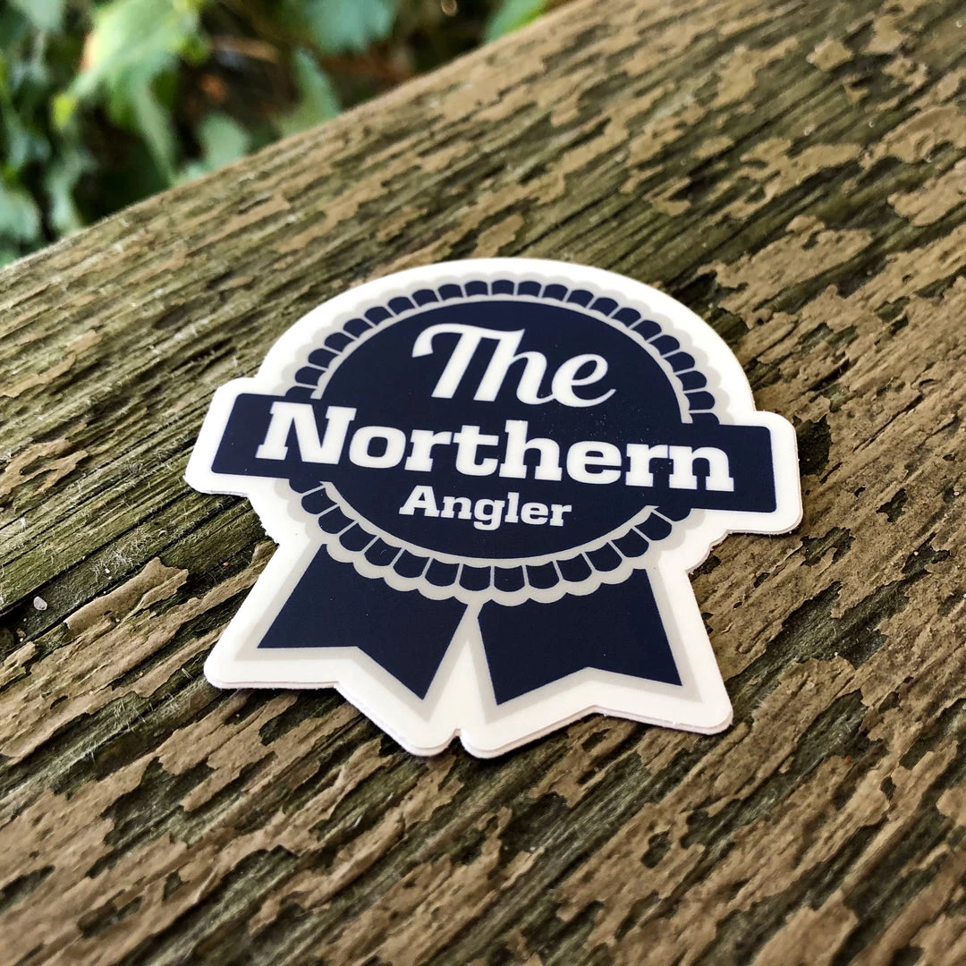 The Northern Angler Fly Shop Blue Ribbon Sticker 2 The Northern Angler Fly Shop Blue Ribbon Sticker