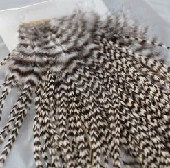 Nature's Spirit Feathers & Hackle Whiting Midge Silver 1/4 Saddles
