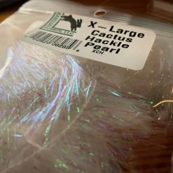 Hareline Dubbin Pearl Cactus Hackle