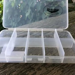 New Phase Ten Compartment Clear Poly Box Flies & Boxes