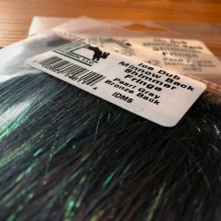 Hareline Dubbin Chenille, Braid & Body Materials Ice Dub Minnow Back Shimmer Fringe