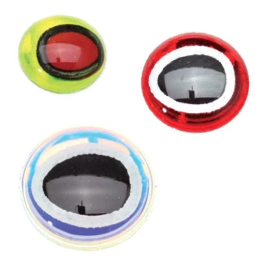 Hareline Dubbin Beads, Cones & Eyes Oval Pupil 3D Eyes 2 Hareline Dubbin Beads, Cones & Eyes Oval Pupil 3D Eyes